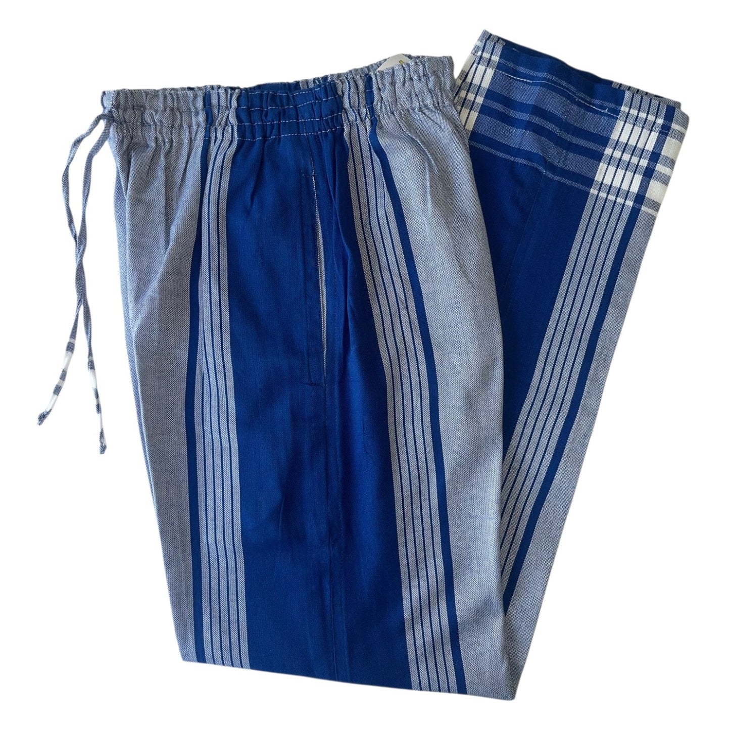 (XL) Striped Blues Kikoy Unisex Pants