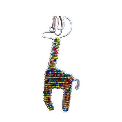 Multi Beaded Wire Safari Keyring