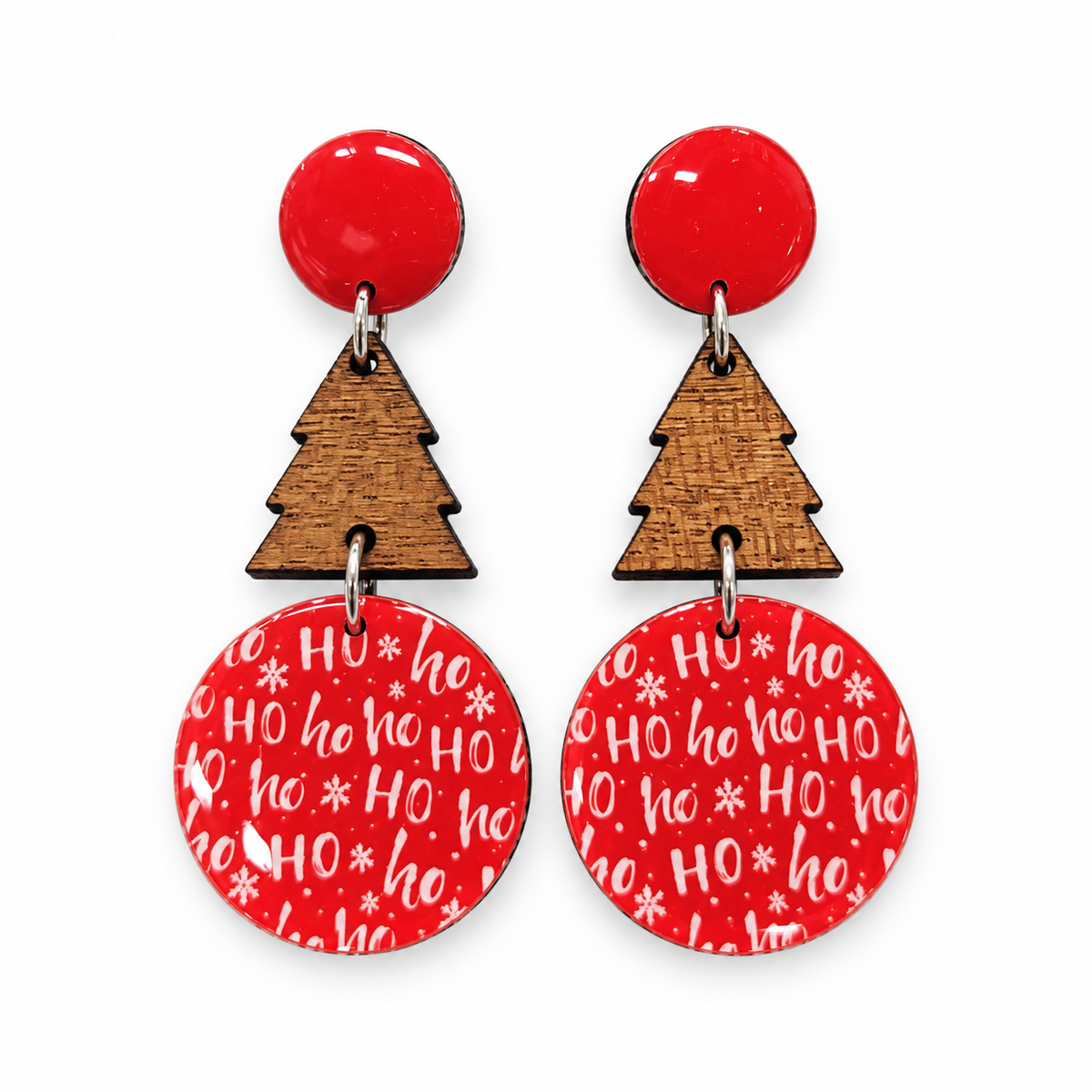 Christmas Dangle Stud Earrings