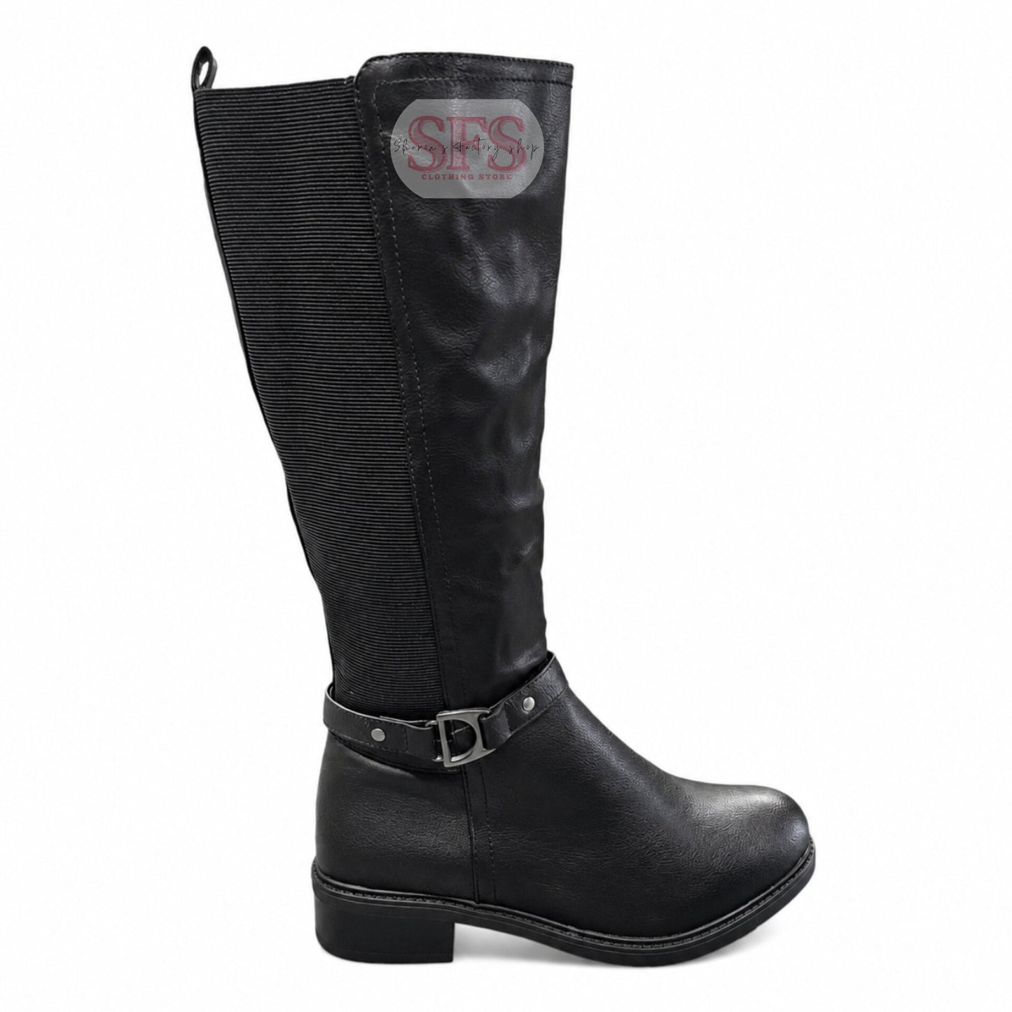 A85-1 Black Stretch Boot