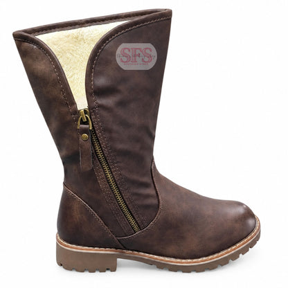 A1 Coffee Mid Calf Boot