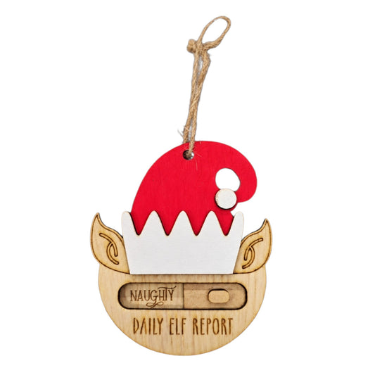 Daily Elf Report Christmas Ornament
