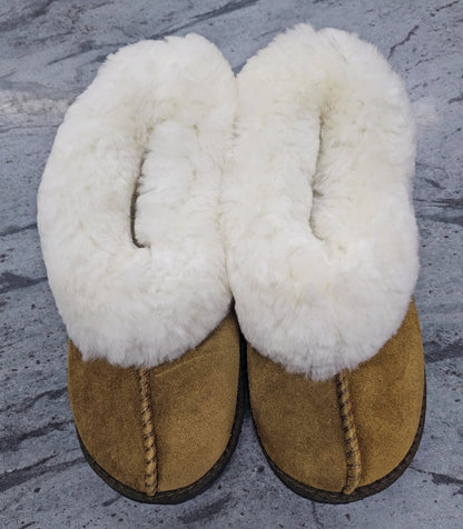 Genuine Karu Leather Sheepskin Slippers TAN