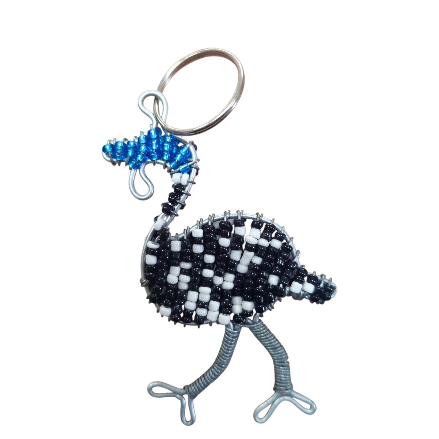 Beaded Wire Safari Keyring