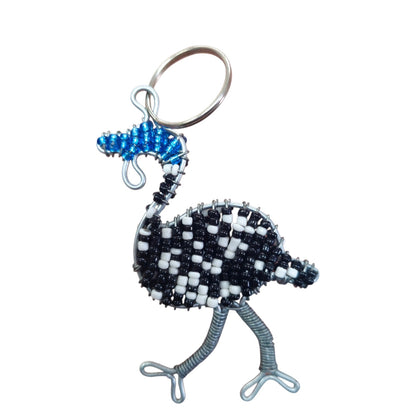 Beaded Wire Safari Keyring