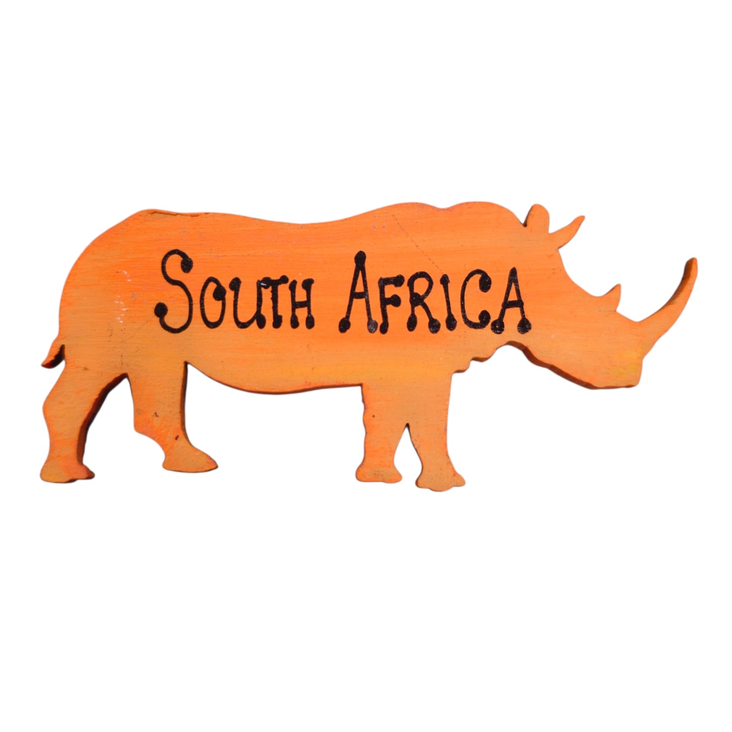 Hand-Painted Rhino Magnet