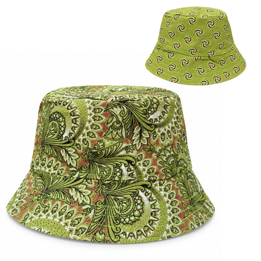 Adult Reversible Shweshwe Bucket Hat