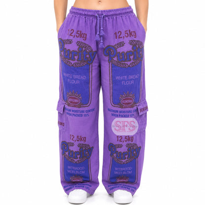 Purple Unisex Flourbag Cargos | Meelbroeke