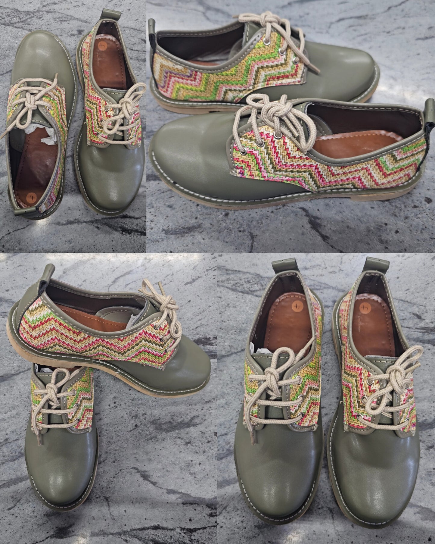 Synthetic Leather Sage Vellies