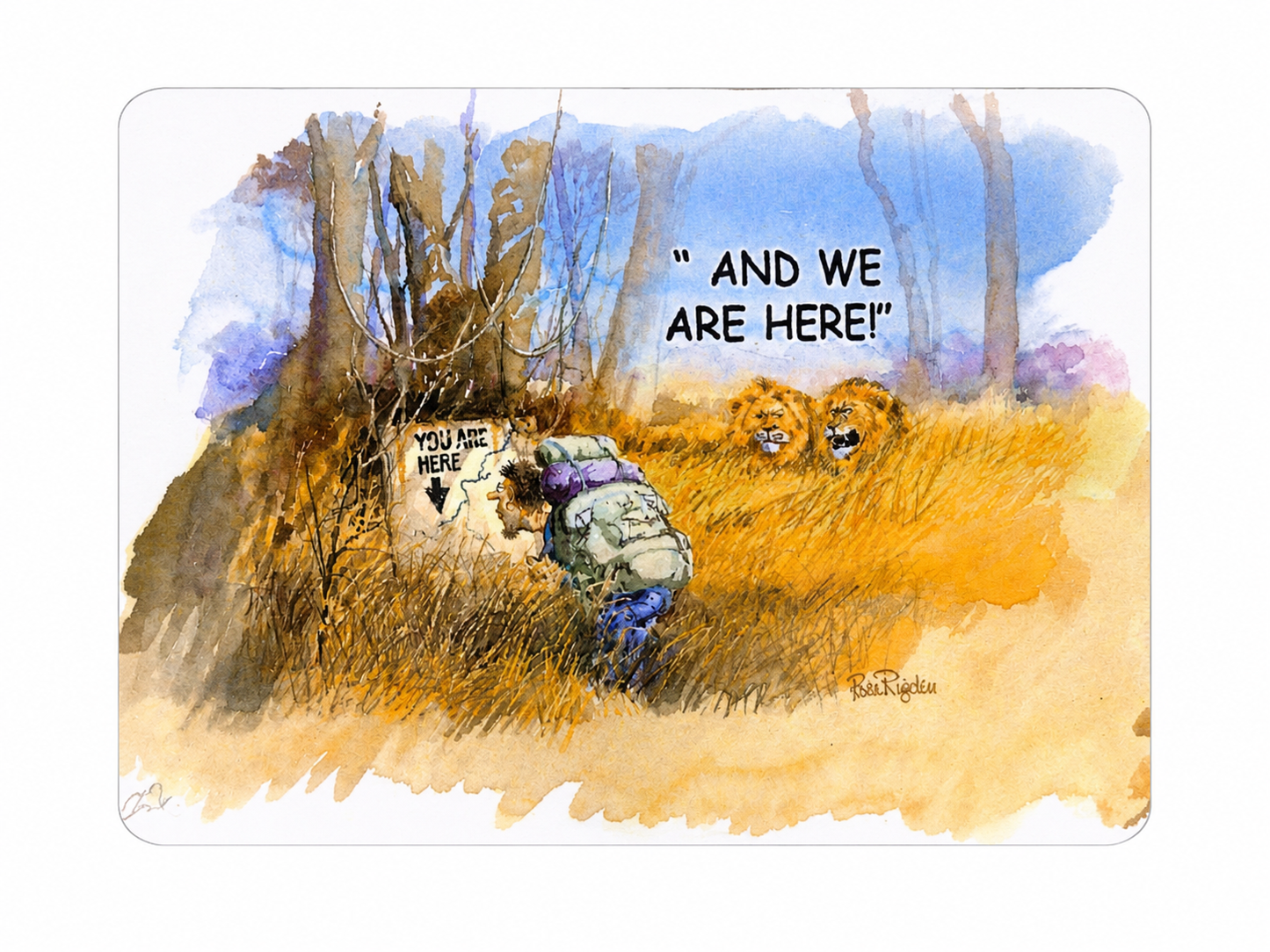 Safari Laminated Fridge Magnet