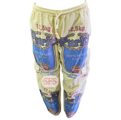 Pale Yellow Unisex Flourbag Cargos | Meelbroeke