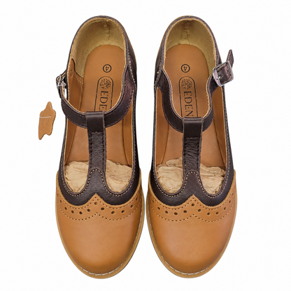 Aldora Mary Jane Brogue  | Genuine Leather