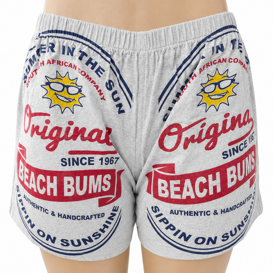 Grey Beach Bums Supa Shorts