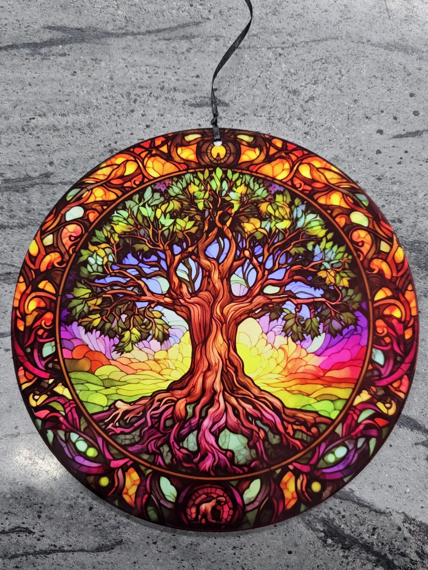 Faux Stained Glass Suncatchers