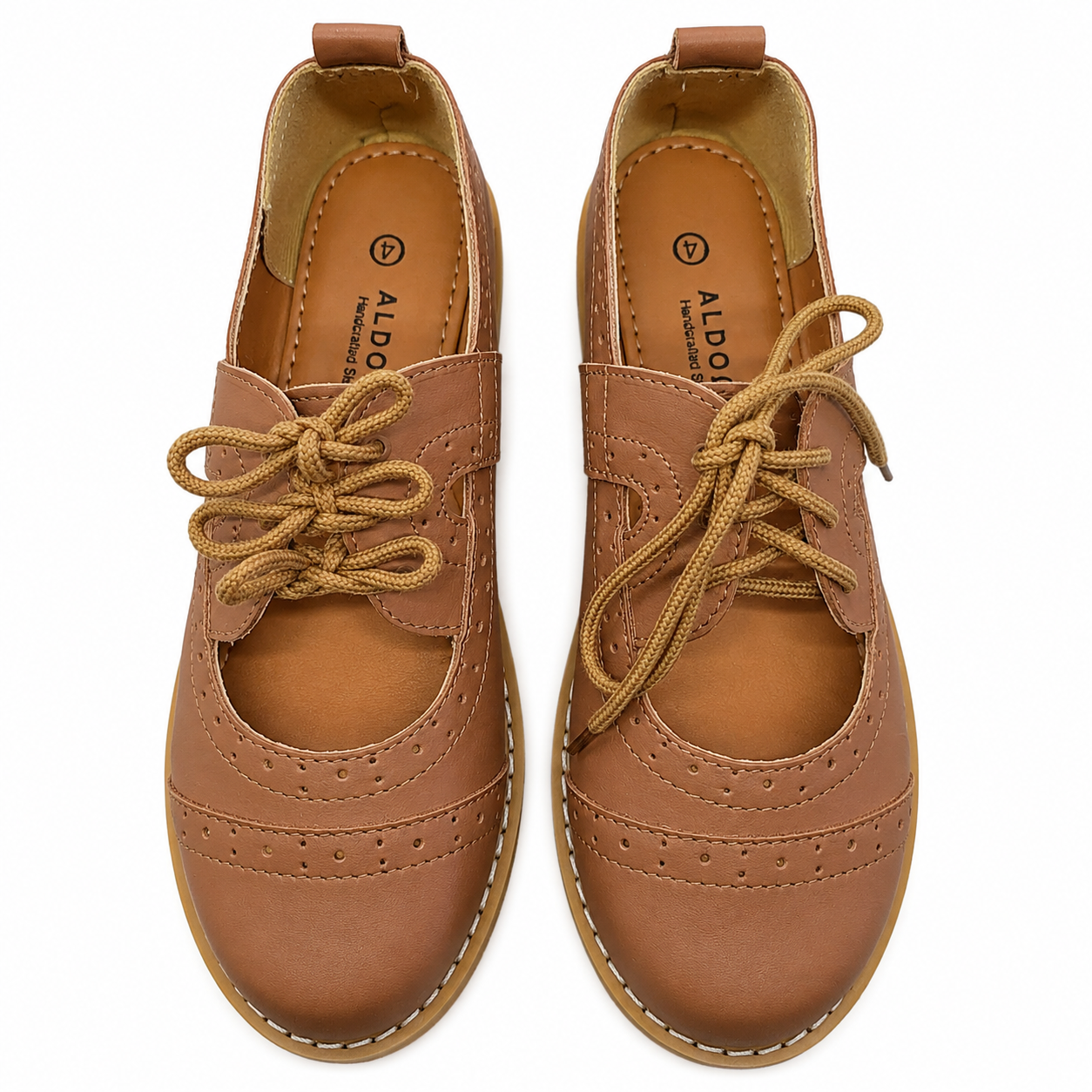 Aldora Tan Brouge Mary Jane | Genuine Leather
