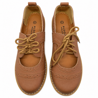 Aldora Tan Brouge Mary Jane | Genuine Leather