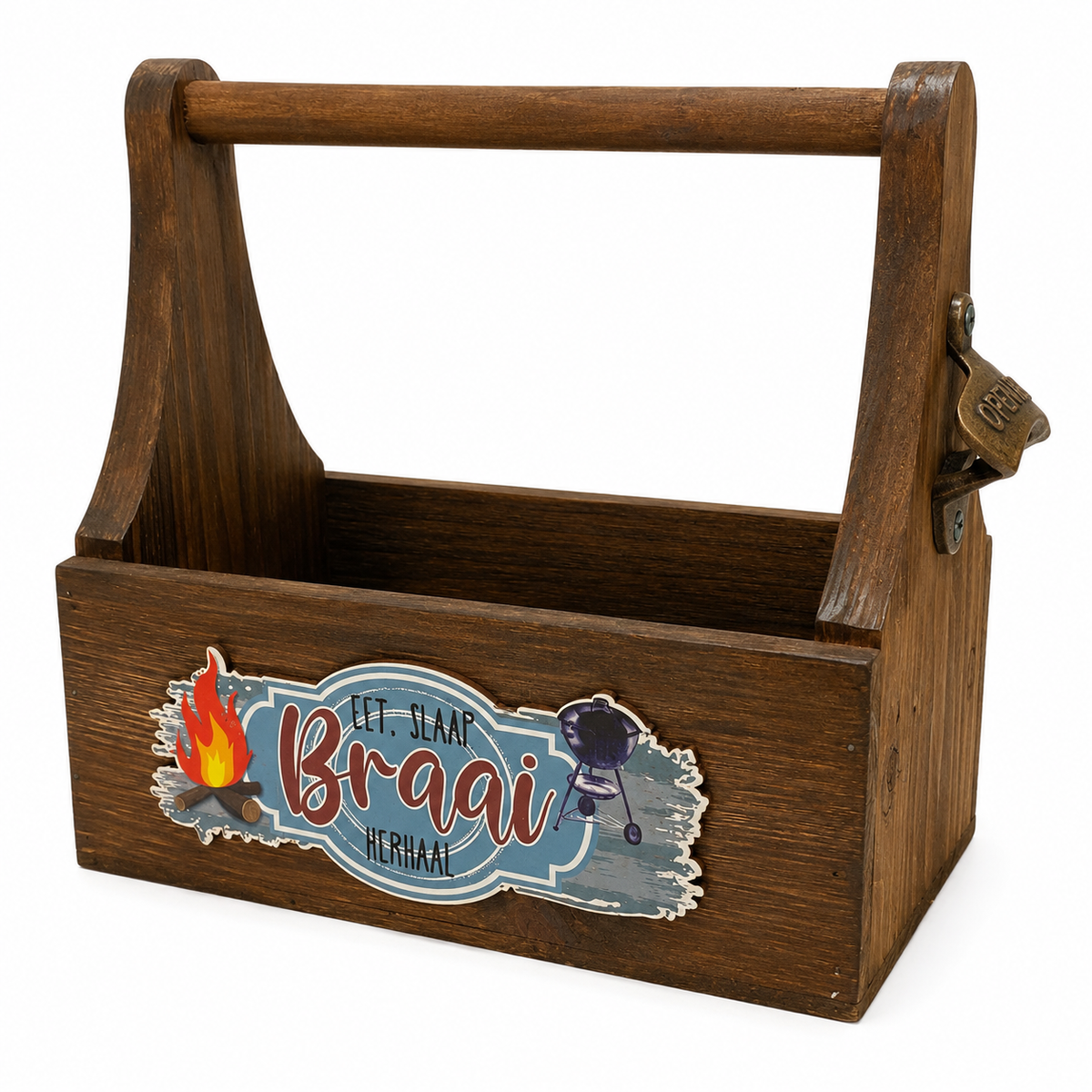 Braai Caddy With Bottle Opener - Sharon's Factory Shop