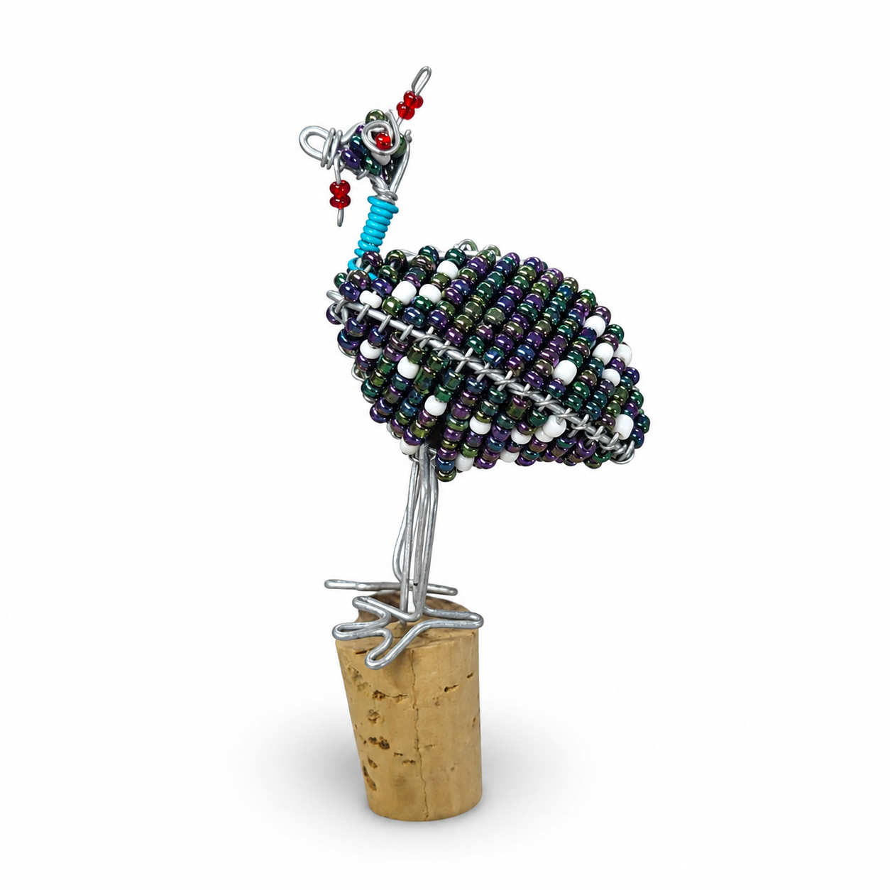 3D Safari Beaded Bottle Stoppers