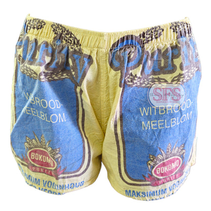 Pale Yellow Unisex Flourbag Supa Shorts | Meelbroeke