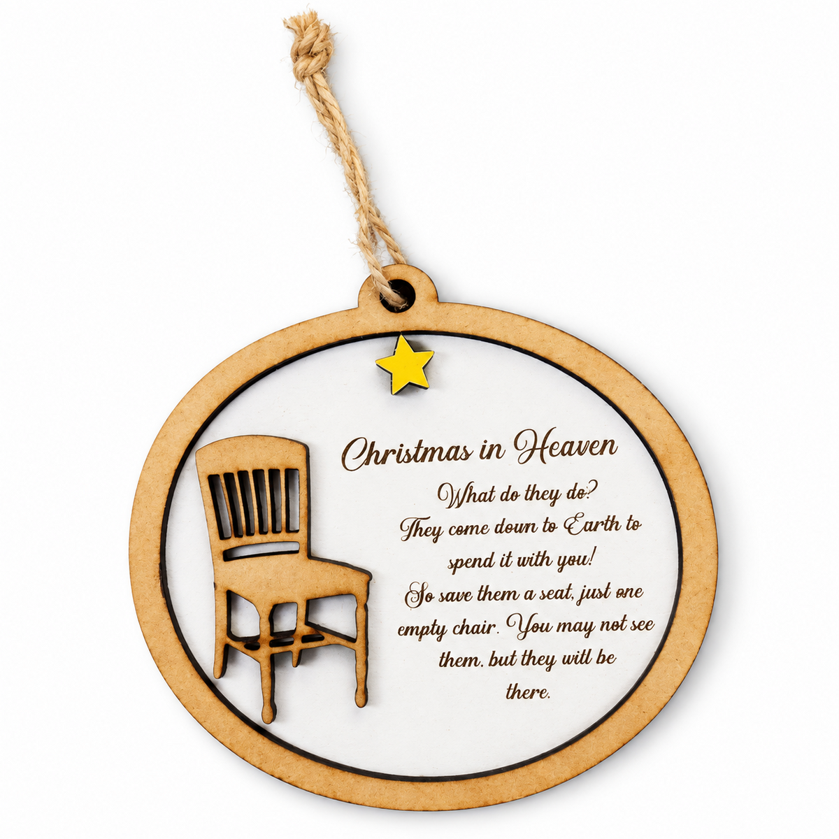 Christmas in Heaven Memorial Ornament
