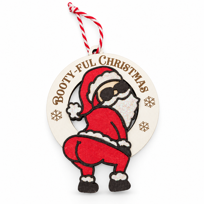 Cheeky Santa Christmas Ornament