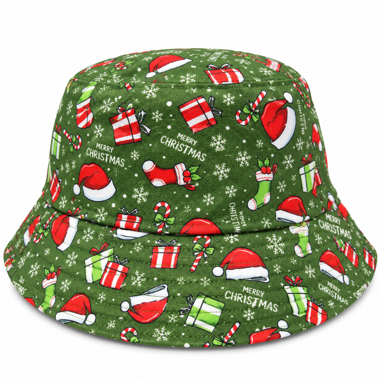 Reversible Adult Christmas Bucket Hats