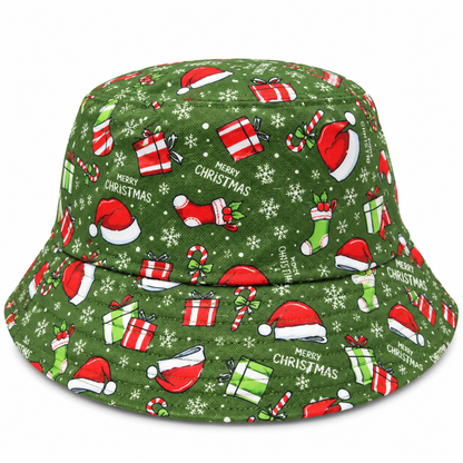 Reversible Adult Christmas Bucket Hats