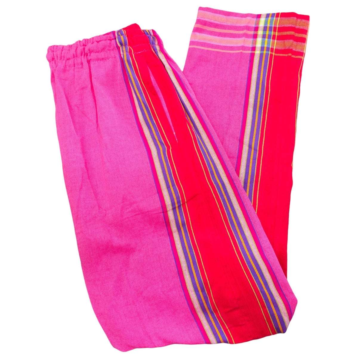 (L) Pink & Red Kikoy Unisex Pants - Sharon's Factory Shop