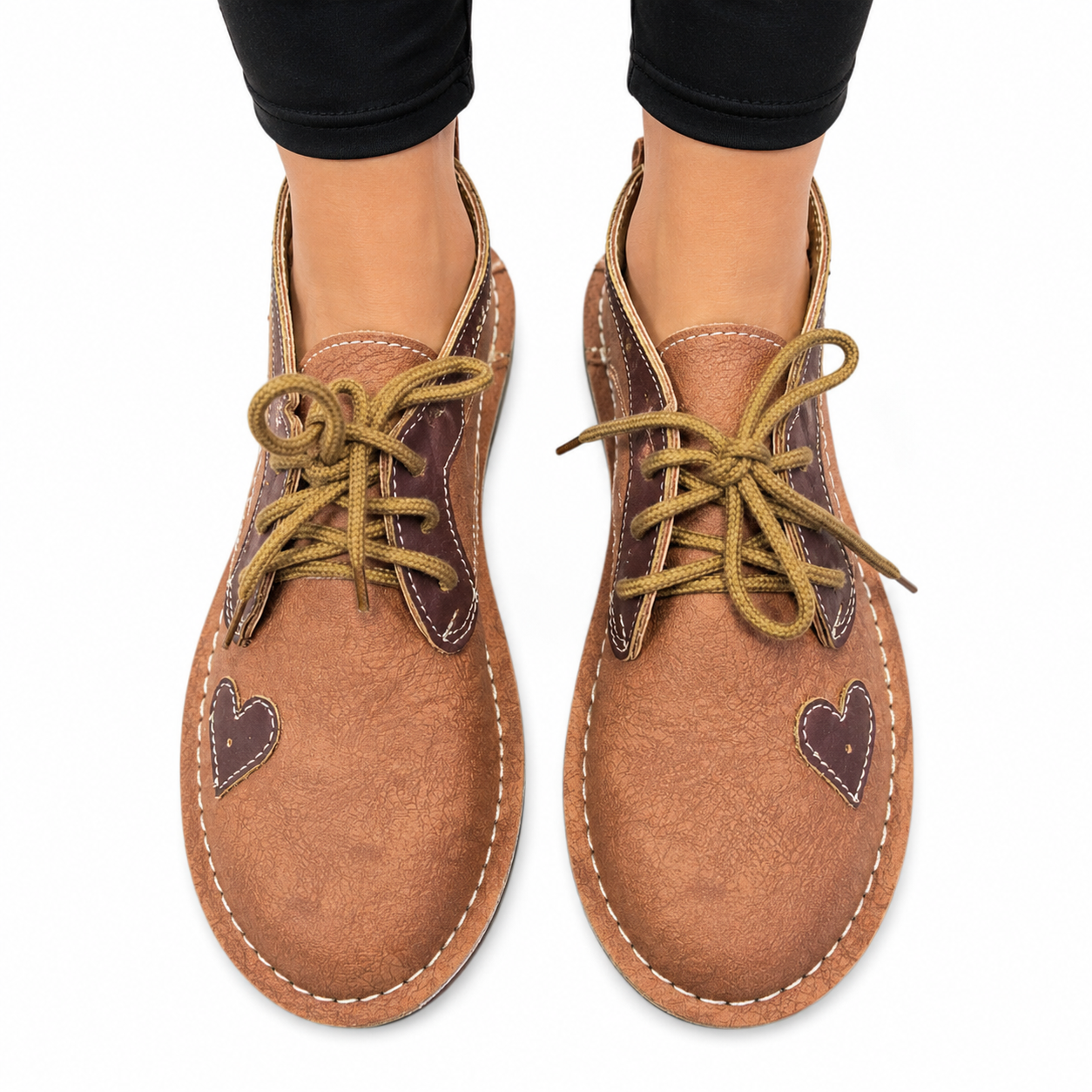 Tan/Choc Heart Veldskoen | Vellies