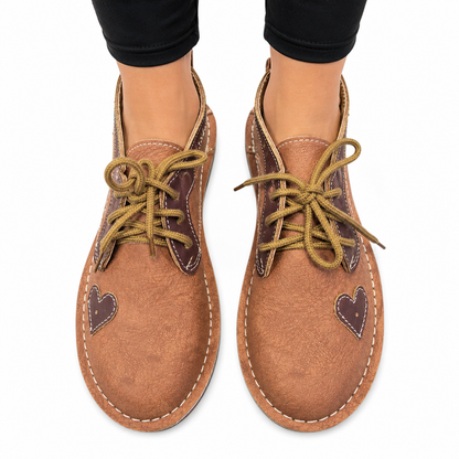 Tan/Choc Heart Veldskoen | Vellies