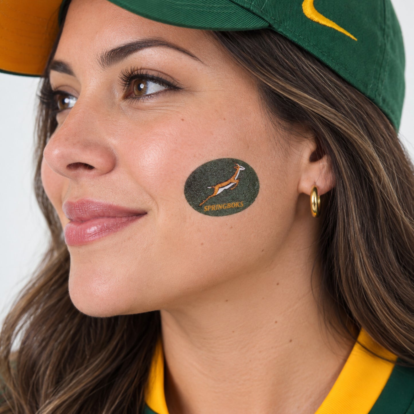 Official Springbok Supporter Temporary Tattoos