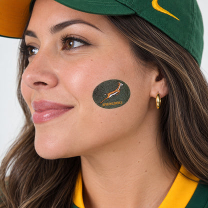 Official Springbok Supporter Temporary Tattoos