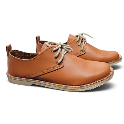Dark Tan Lace Up Veldskoen | Vellies