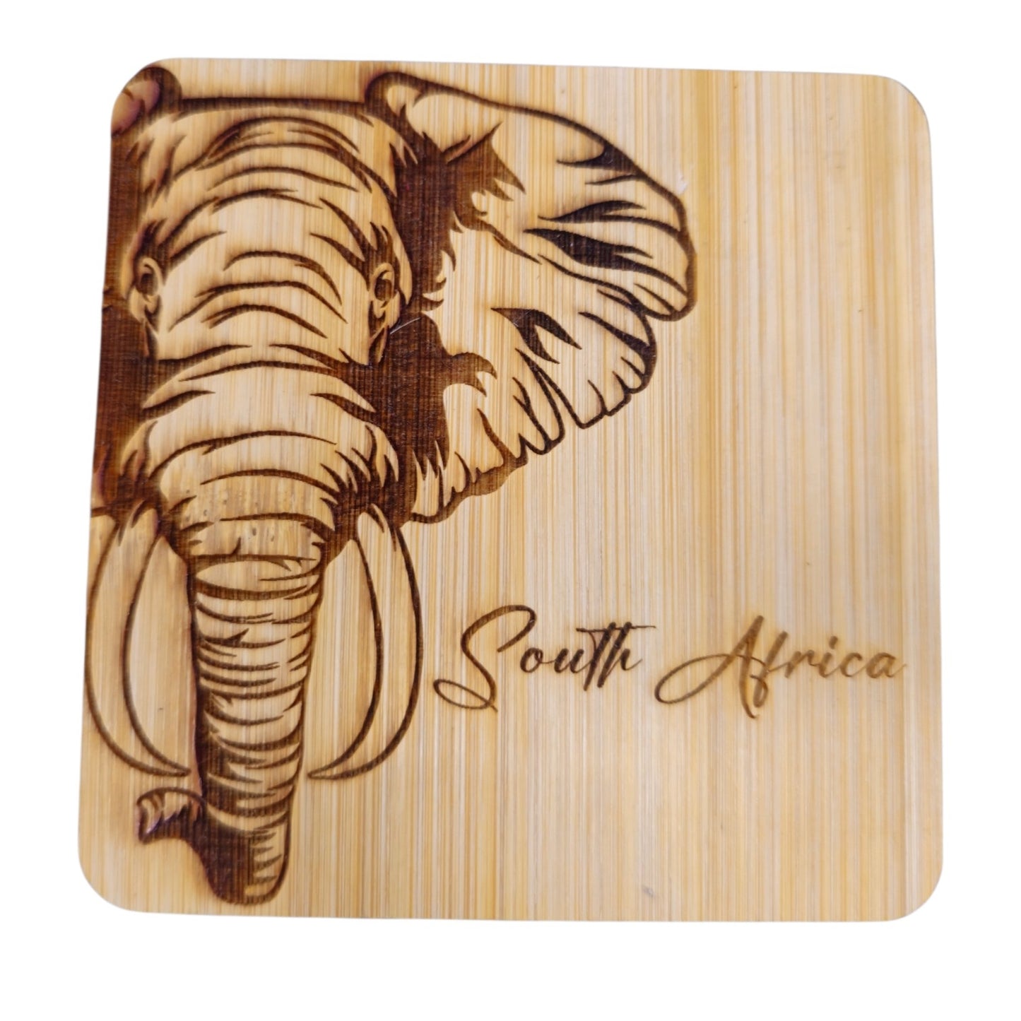 SA Bamboo Coaster with Built-in Bottle Opener