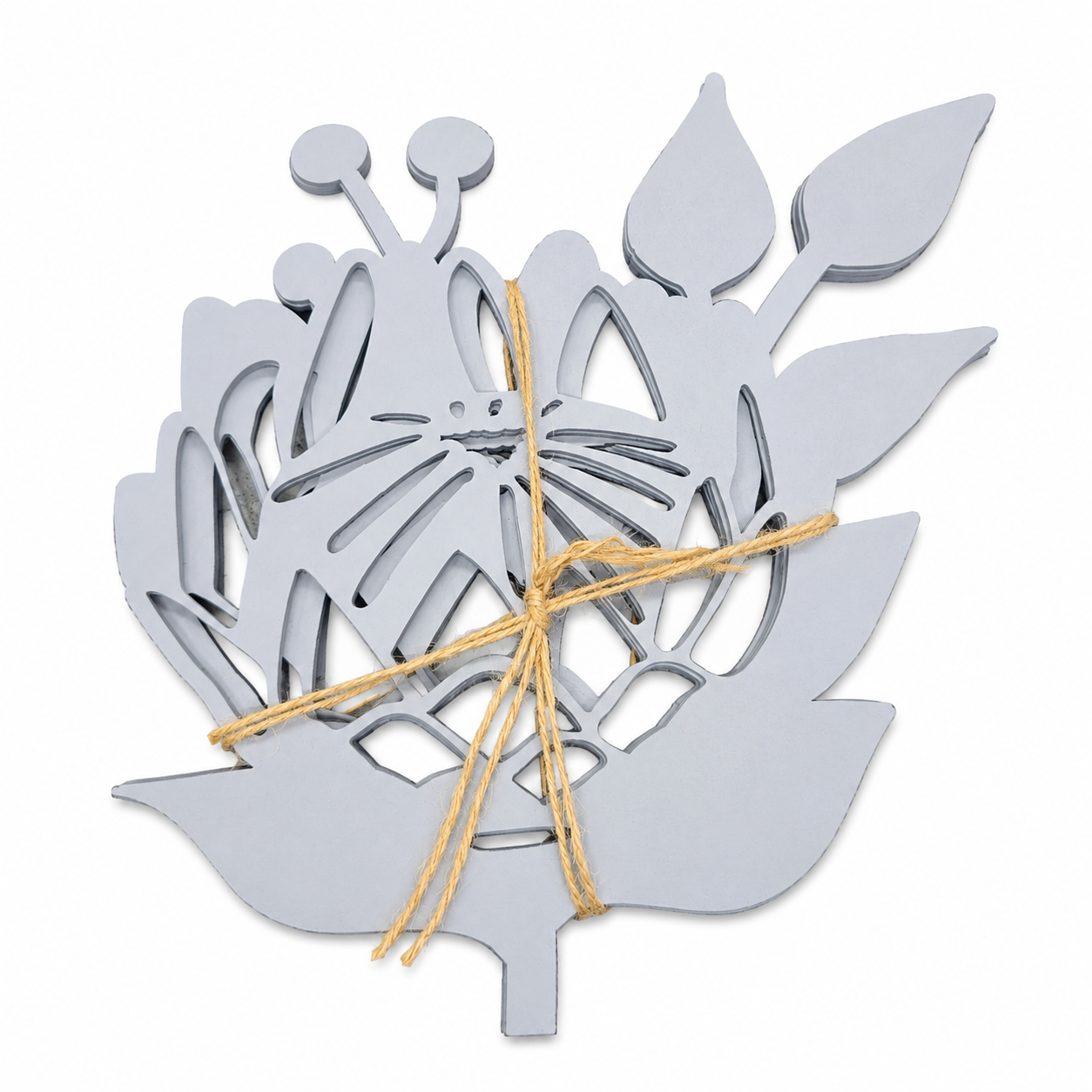 Protea Wood Hotplate 4pc