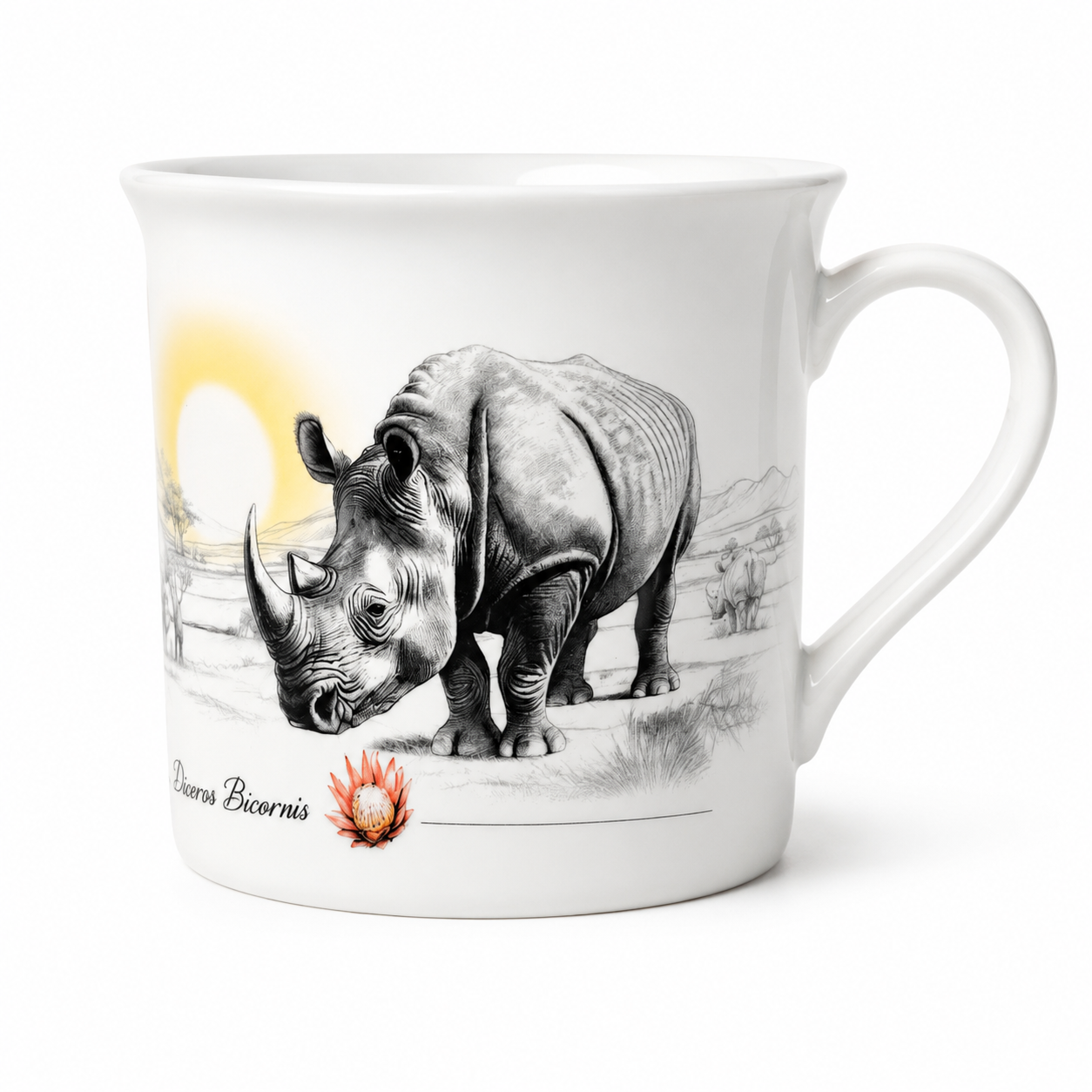 Rhino Endangered Species Mug
