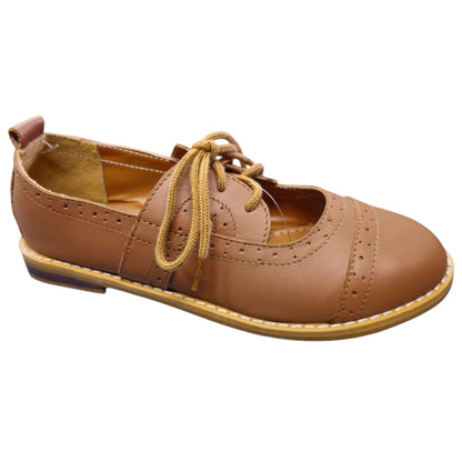 Aldora Tan Brouge Mary Jane | Genuine Leather