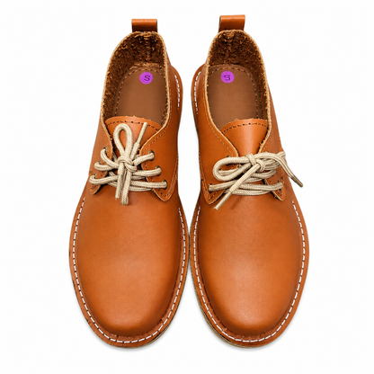 Dark Tan Lace Up Veldskoen | Vellies