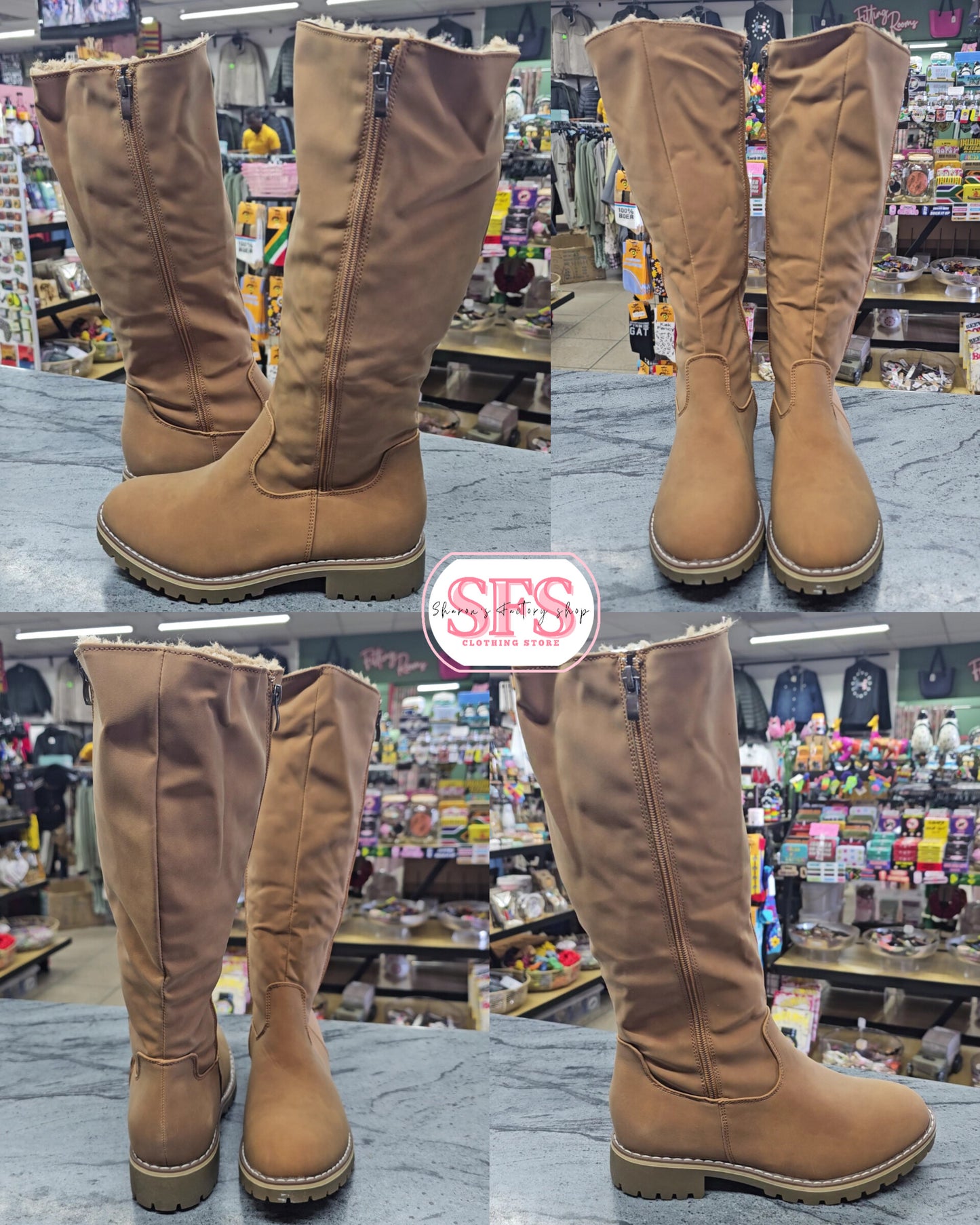 HD231 Camel Long Boots