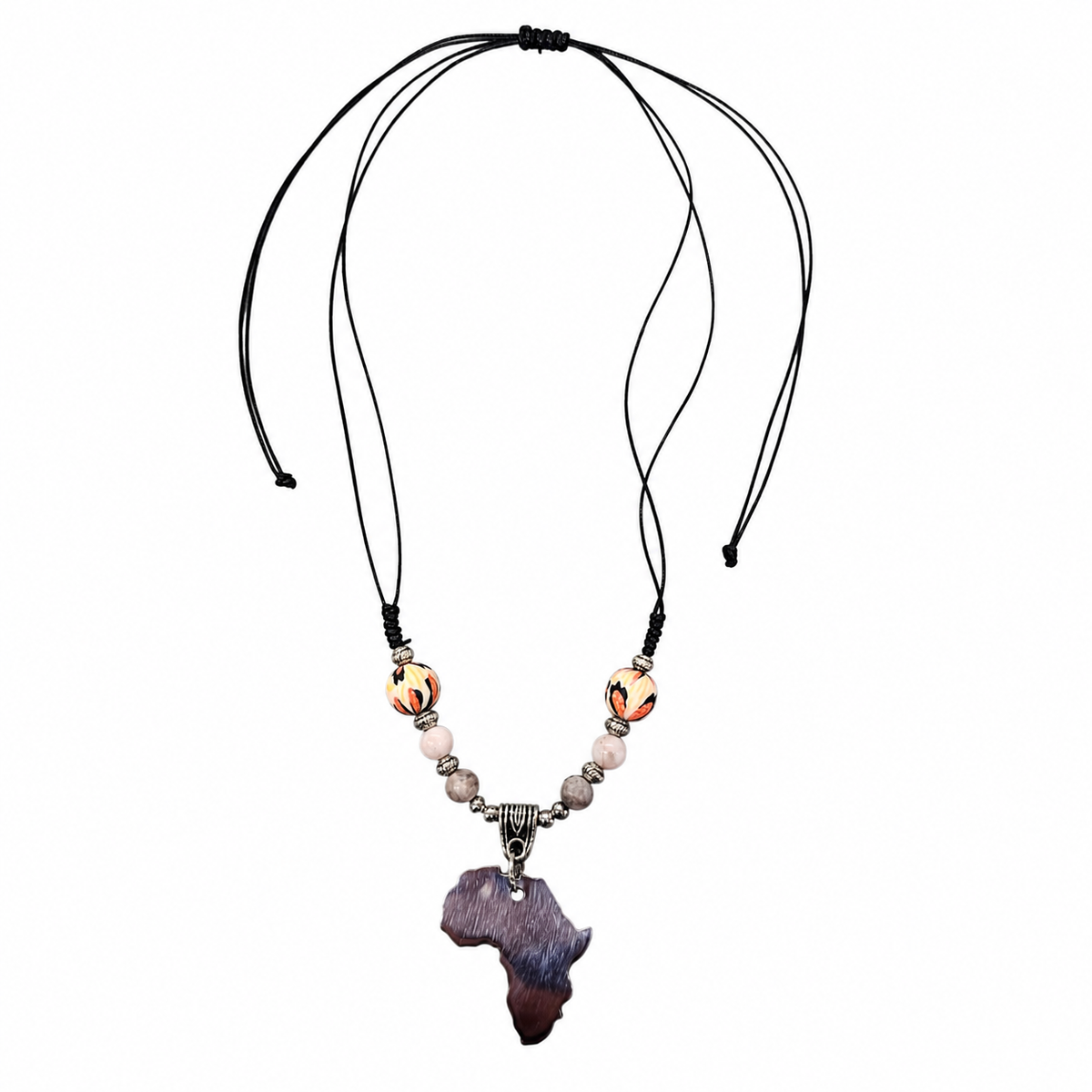 Stainless Steel African Continent Necklace - Sharon's Factory Shop