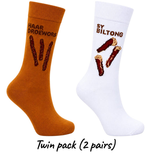 Biltong Twin Pack Socks