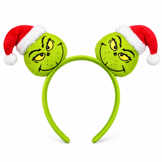 Christmas Grinchie Character Headband