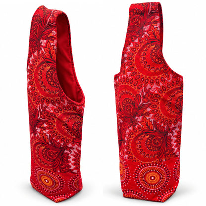 Shweshwe Wine Bottle Carrier