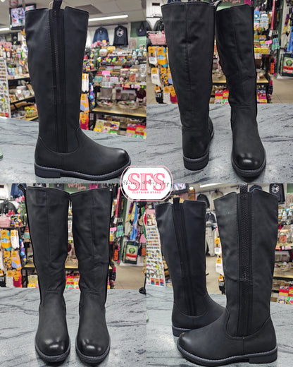 JX06 Black Long Boots