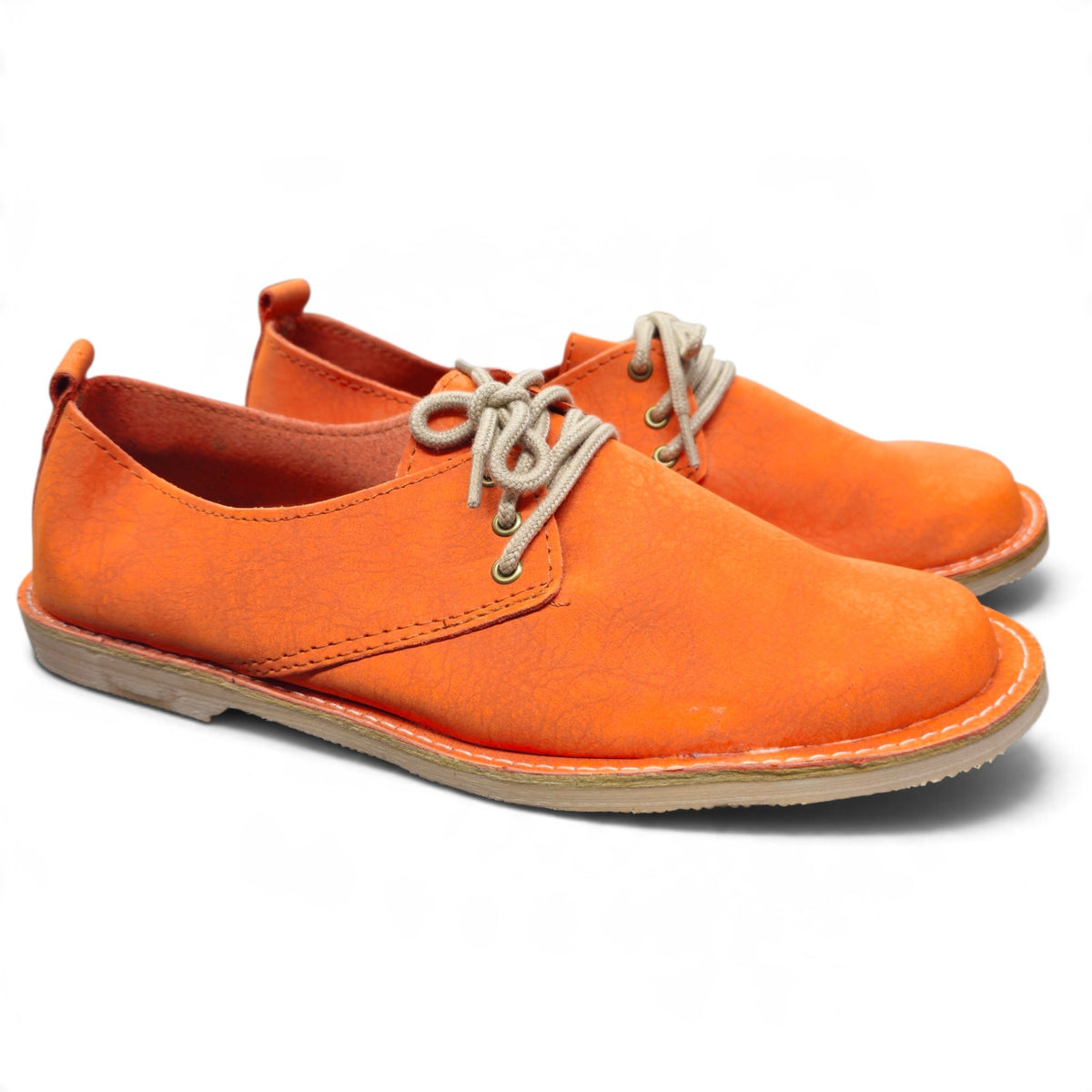 Orange Lace Up Veldskoen | Vellies