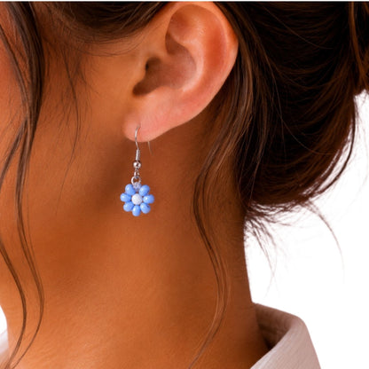 Handmade Flower Bead Earring