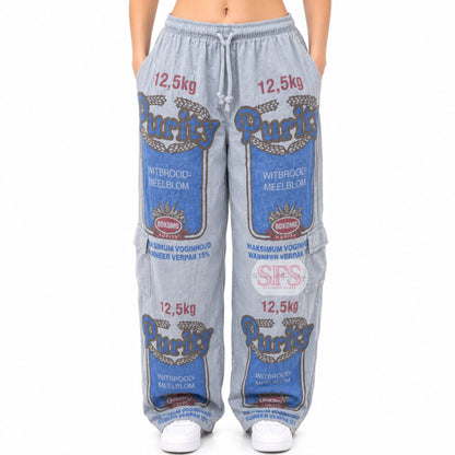 Grey Unisex Flourbag Cargos | Meelbroeke
