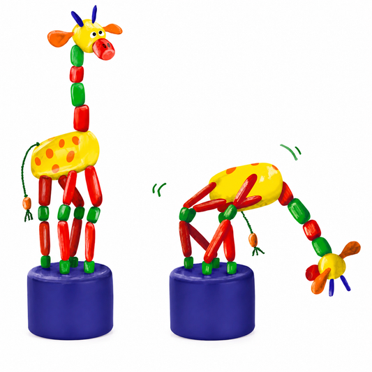 Wooden Bendy Giraffe Toy