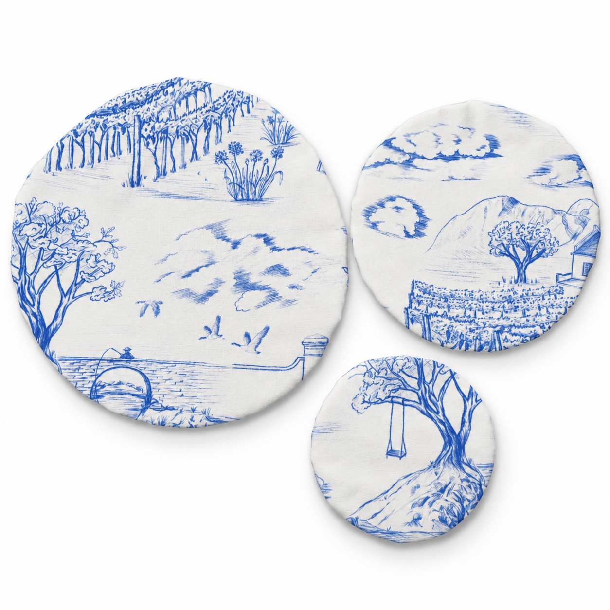 Round Bowl Covers Set of 3