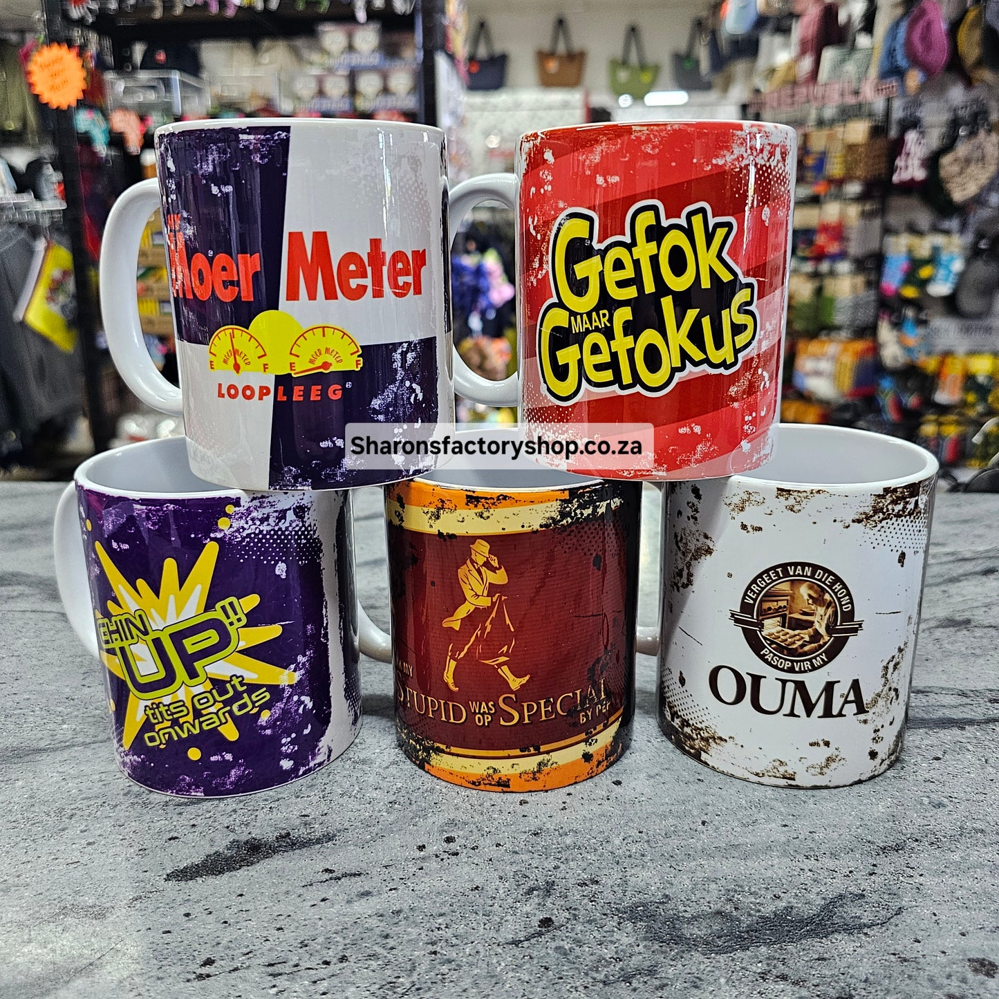 Cheeky Spaza Novelty Mugs
